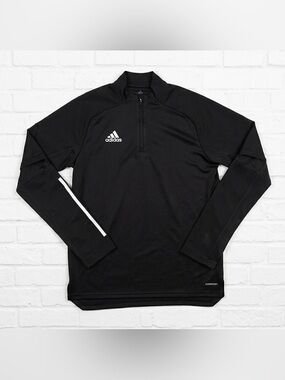 adidas Condivo 20 Training Top M Black 1/4 Zip Soccer Pullover AEROREADY FS7116